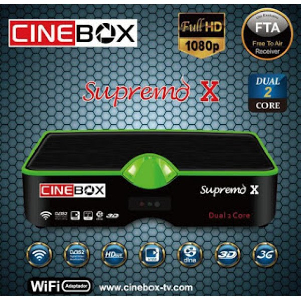 Receptor FTA Cinebox Supremo X 3D