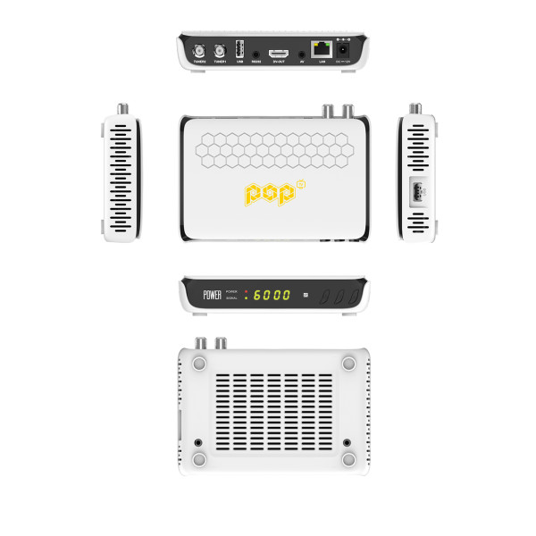 Receptor Pop TV Power Wi-Fi IPTV H265 ACM LINUX
